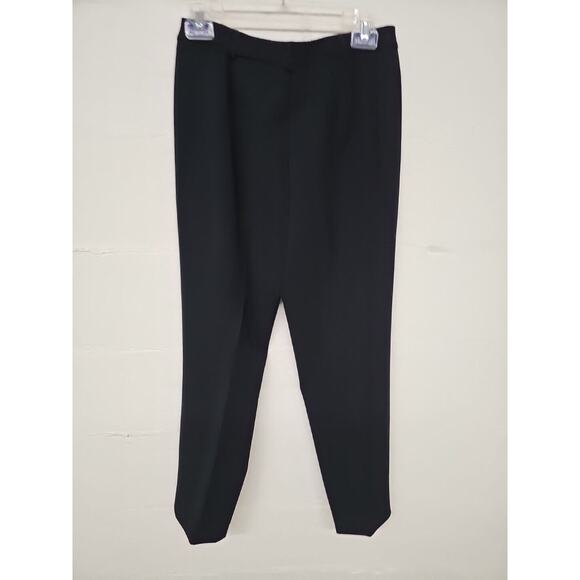 Jones New York Black Dress Pants 8 Petite Straight Leg Career Trousers - Picture 2 of 6